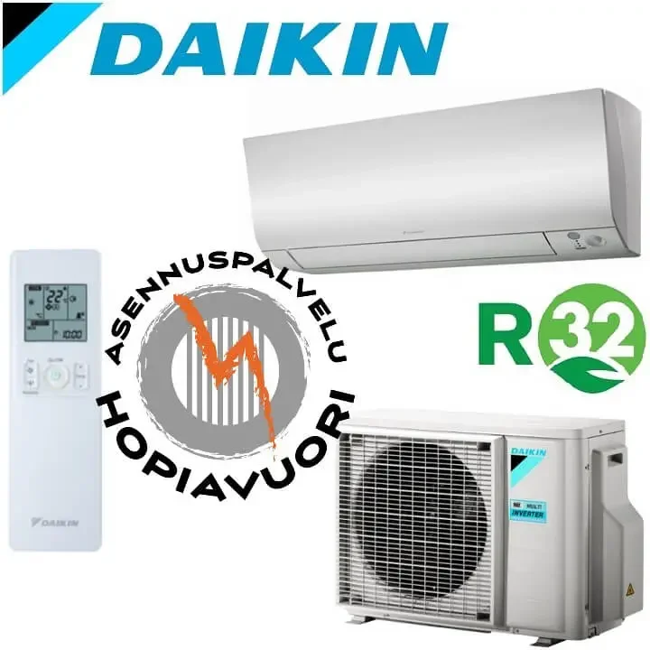 Daikin Perfera 30 ilmalämpöpumppu asennettuna