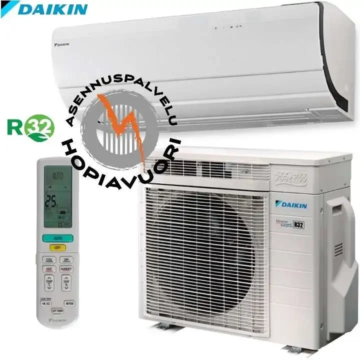 Daikin Ururu Sarara 50 ilmalämpöpumppu asennettuna